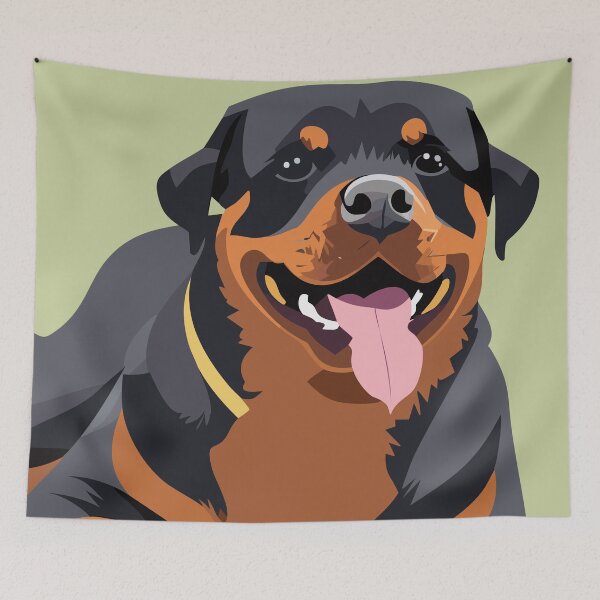 Item preview, Happy Rottweiler designed and sold by emiliapapaya.