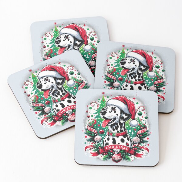 Aperçu de l'œuvre Joyeux Noël Dalmatien ! créée et vendue par VoyteksDesigns.