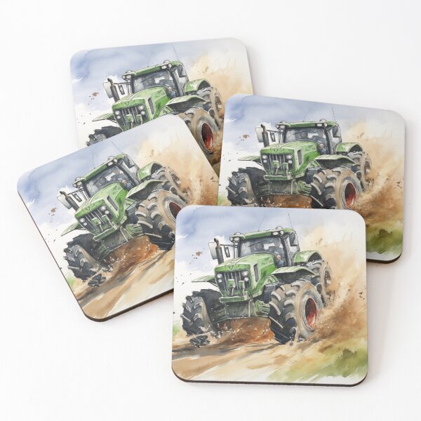 Item preview, Monster Tractor (watercolor) designed and sold by Samuelsboro.