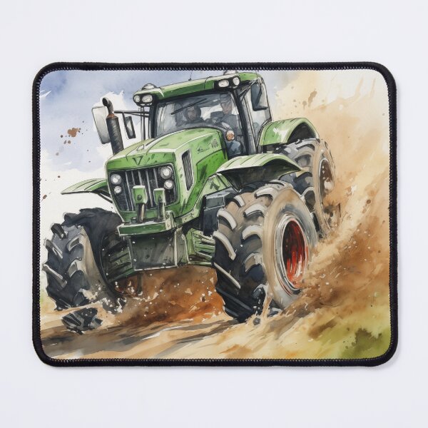 Item preview, Monster Tractor (watercolor) designed and sold by Samuelsboro.