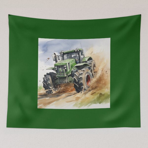 Item preview, Monster Tractor (watercolor) designed and sold by Samuelsboro.