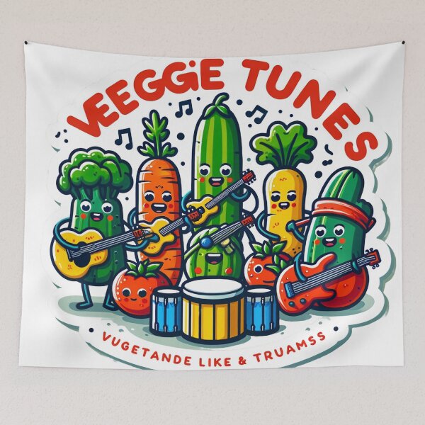 Item preview, Veggee Tunes - Hilarious Vegetable Music Design designed and sold by The-Library.