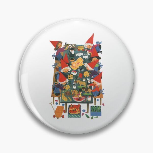 Item preview, Vintage Christmas card Santa’s workshop Minimal Xmas vintage Scandinavian Christmas card Nordic elves Santa’s workshop elves illustration/ retro Xmas greeting card designed and sold by LaundrySalt.