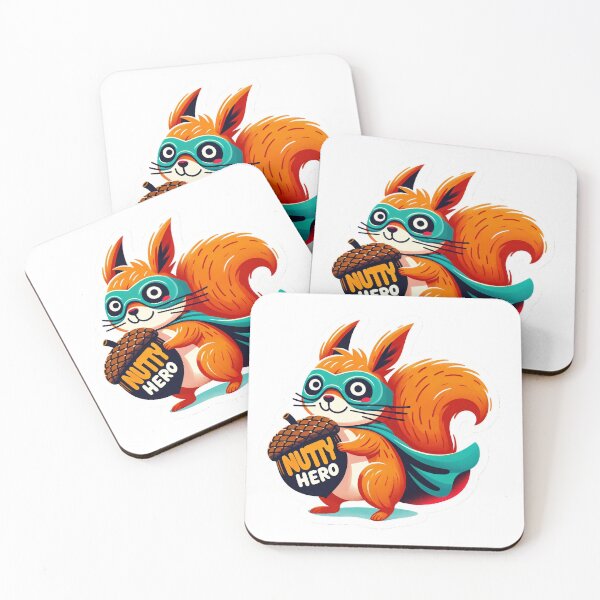Artikelvorschau, Nutty Hero - Hilarious Superhero Squirrel Design entworfen und verkauft von The-Library.