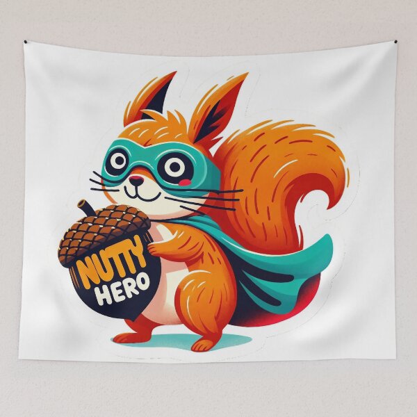 Item preview, Nutty Hero - Hilarious Superhero Squirrel Design designed and sold by The-Library.