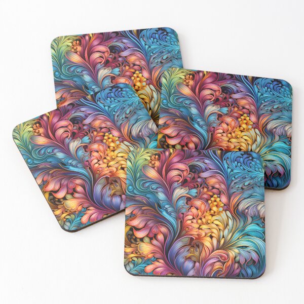 Item preview, Desert Mirage: Psychedelic Surrealism in Holographic Hues designed and sold by polonuim210.