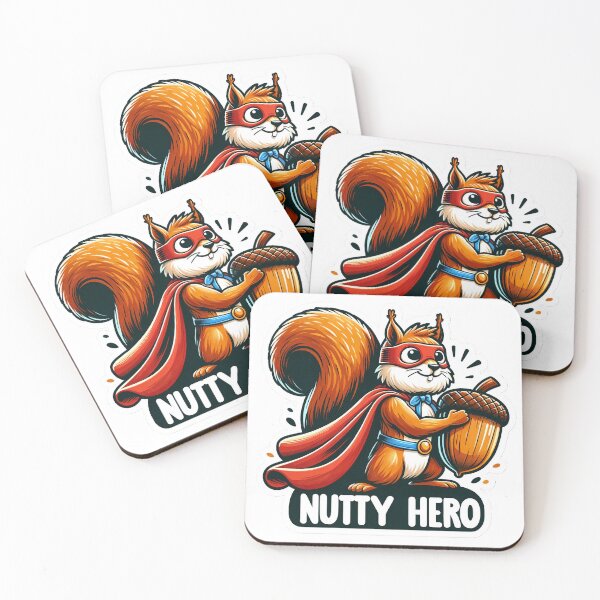 Artikelvorschau, Nutty Hero - Hilarious Superhero Squirrel Design entworfen und verkauft von The-Library.