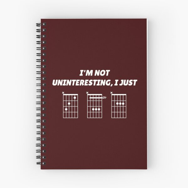 Item preview, I'm Not Uninteresting, I Just CBA (guitar chords) designed and sold by guvnaguitars.