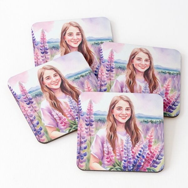 Item preview, Girl In Field Of Wild Lupine Flowers  designed and sold by Gabriela McDaniel.