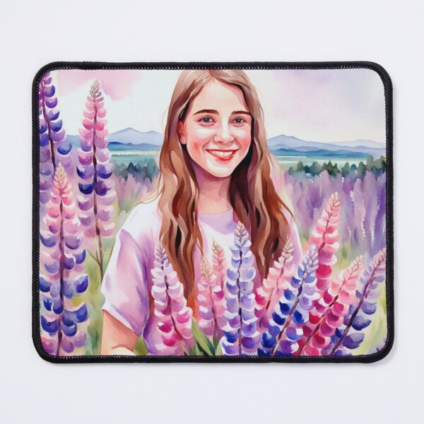 Item preview, Girl In Field Of Wild Lupine Flowers designed and sold by Gabriela McDaniel.