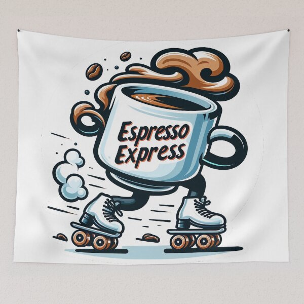 Item preview, Espresso Express - Hilarious Coffee Design designed and sold by The-Library.