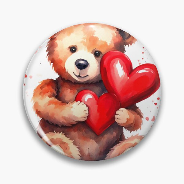 Item preview, Teddy Bear Hugging Hearts designed and sold by Gabriela McDaniel.