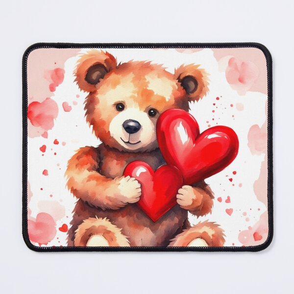 Item preview, Teddy Bear Hugging Hearts designed and sold by Gabriela McDaniel.