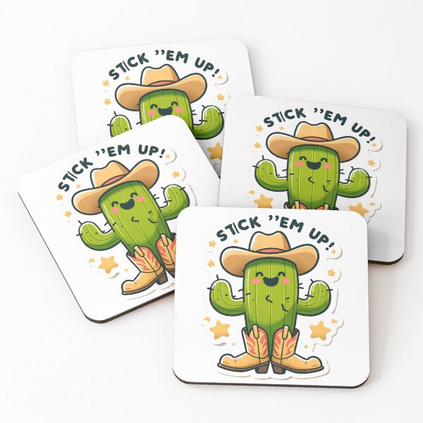 Item preview, Stick 'Em Up - Hilarious Cactus Bandit Design designed and sold by The-Library.