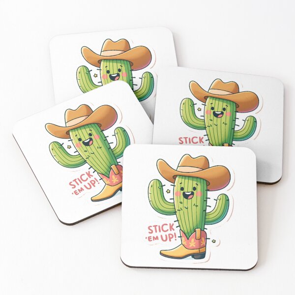 Item preview, Stick 'Em Up - Hilarious Cactus Bandit Design designed and sold by The-Library.