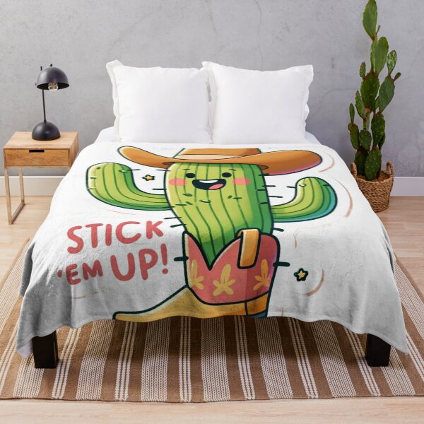 Aperçu de l'œuvre Stick 'Em Up - Hilarious Cactus Bandit Design créée et vendue par The-Library.