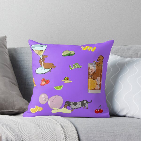 Item preview, Cocktail Wieners Funny Dachshund Martini Pattern designed and sold by TerryPond.