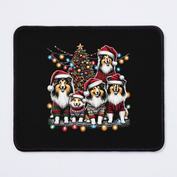 Item preview, Shetland Sheepdog Family Light Vintage Christmas Tree Ugly Sweater Santa's Hat Xmas designed and sold by JoelFox165.