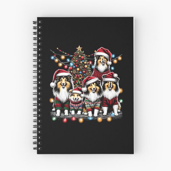 Item preview, Shetland Sheepdog Family Light Vintage Christmas Tree Ugly Sweater Santa's Hat Xmas designed and sold by JoelFox165.