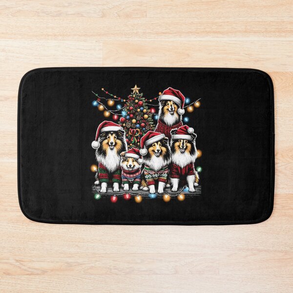 Item preview, Shetland Sheepdog Family Light Vintage Christmas Tree Ugly Sweater Santa's Hat Xmas designed and sold by JoelFox165.