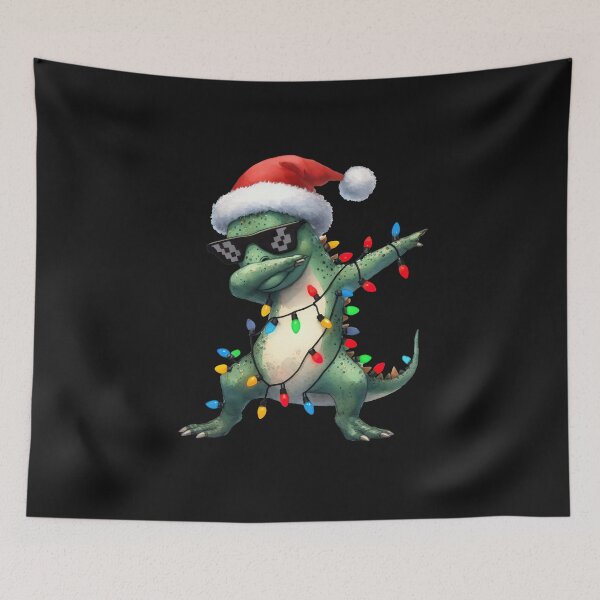 Item preview, Dabbing Santa Dinosaur designed and sold by RahyasDesign.
