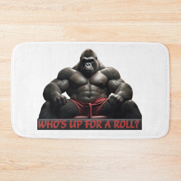 Item preview, Who's up for a roll? BJJ Brazilian JiuJitsu Gorilla designed and sold by TimeBender.