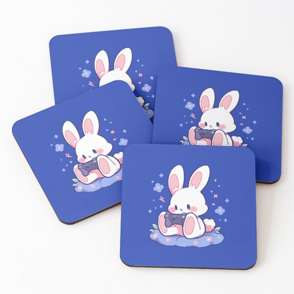 Item preview, A tiny rabbit playing video games designed and sold by etherElric.