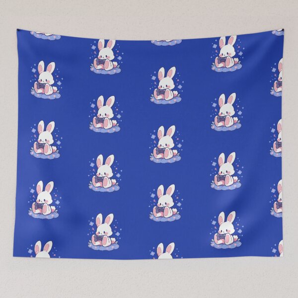 Item preview, A tiny rabbit playing video games designed and sold by etherElric.