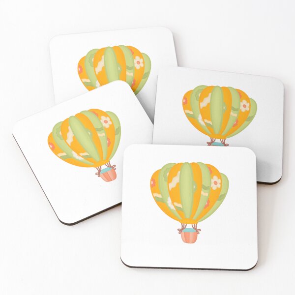 Item preview, Flower Power Hot Air Balloon designed and sold by kikibeanbubble.