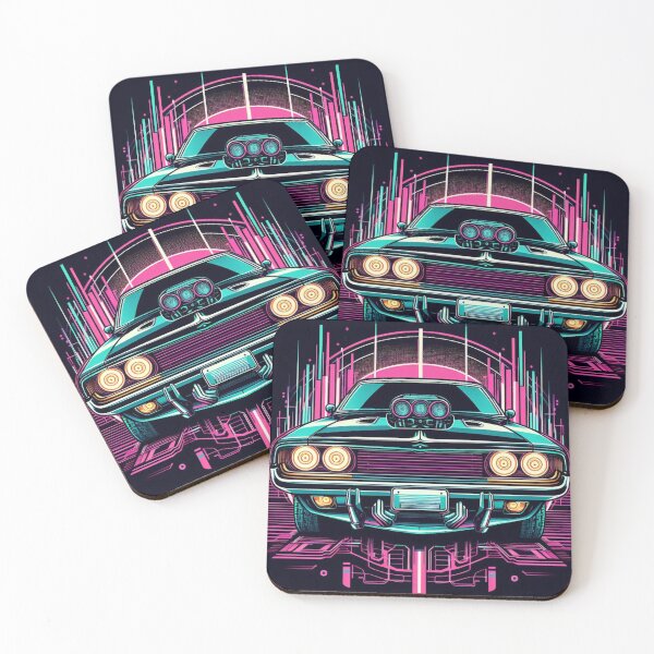 Item preview, Retro Future Muscle Car designed and sold by NeonNestAppr.
