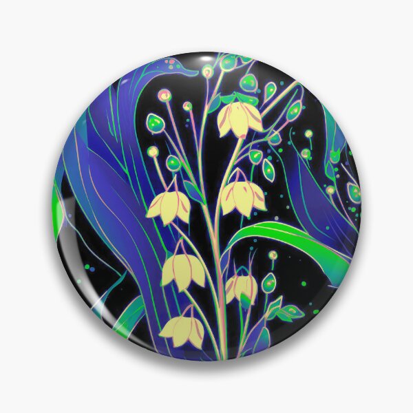 Item preview, I Color Variation of Midnight Blooms: Lily of the Valley on Dark Canvas designed and sold by Iropagi.