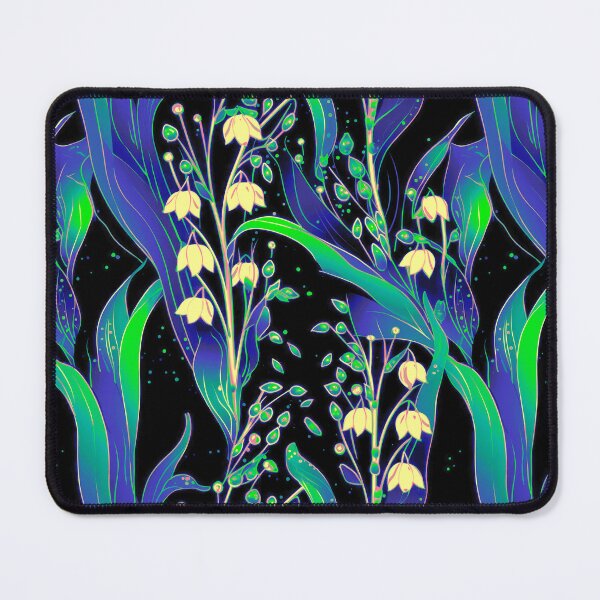 Item preview, I Color Variation of Midnight Blooms: Lily of the Valley on Dark Canvas  designed and sold by Iropagi.