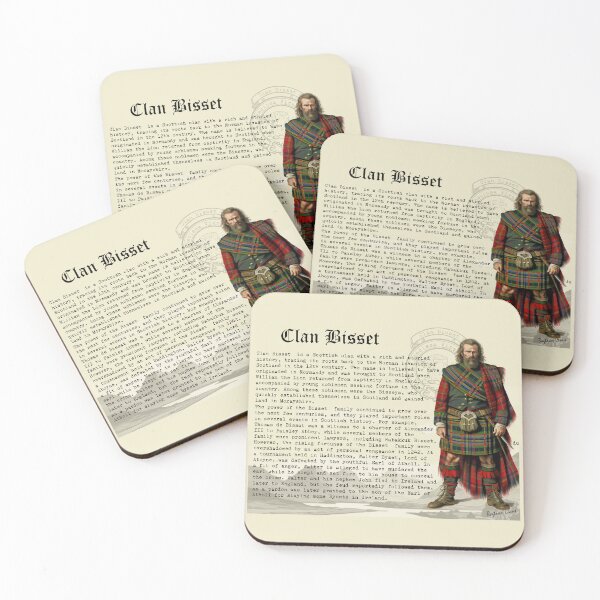 Artikelvorschau, Clan Bisset schottische Geschichte entworfen und verkauft von BagTown Clans.