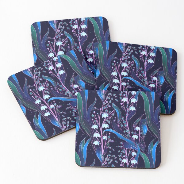 Item preview, Copy of I Color Variation of Midnight Blooms: Lily of the Valley on Dark Canvas designed and sold by Iropagi.