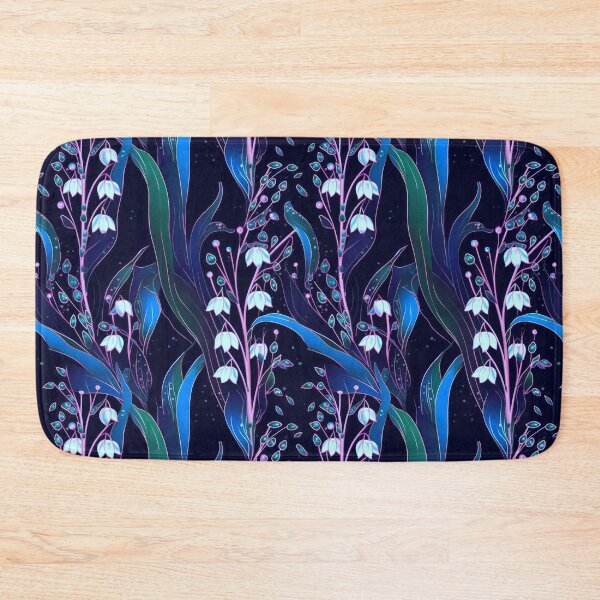 Item preview, Copy of I Color Variation of Midnight Blooms: Lily of the Valley on Dark Canvas designed and sold by Iropagi.