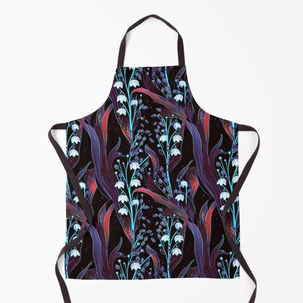 Item preview, Color Variation of Midnight Blooms: Lily of the Valley on Dark Canvas designed and sold by Iropagi.