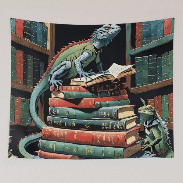 Item preview, The Great Lizard Librarian designed and sold by Waldo1090.