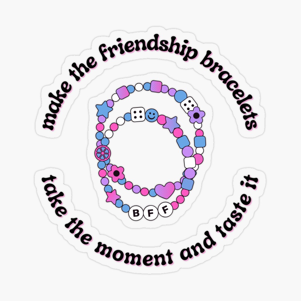 Taylor Swift Friendship Bracelets Die Cut Sticker