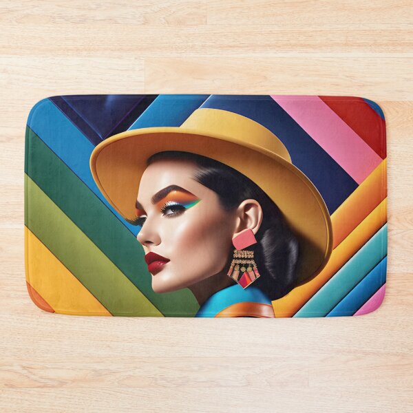 Item preview, Vintage Chic: Confident Style Colorful Stripes Geometric Glamour designed and sold by whimsiqueer.