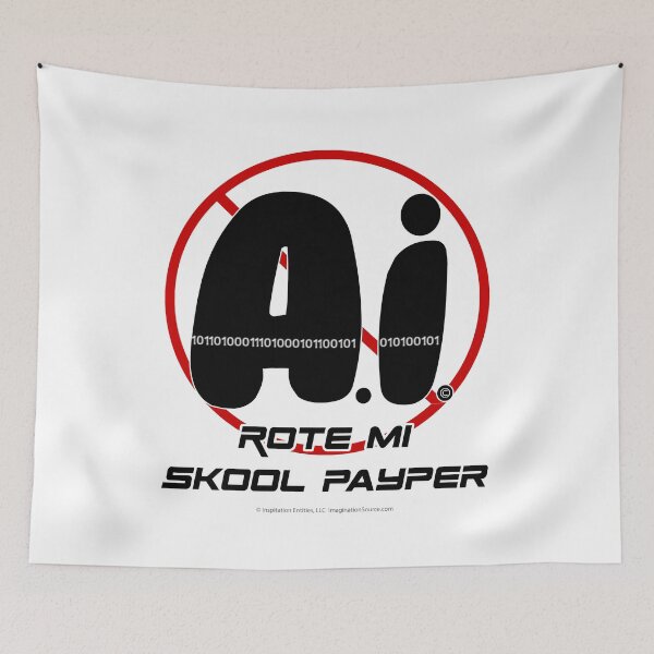 Item preview, Ai Rote Mi Skool Payper  -  For Light Backgrounds designed and sold by The Imagination Source™.