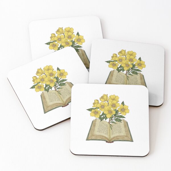 Item preview, Flowers Growing From Book | Many Yellow Wildflowers designed and sold by CircinusStore.