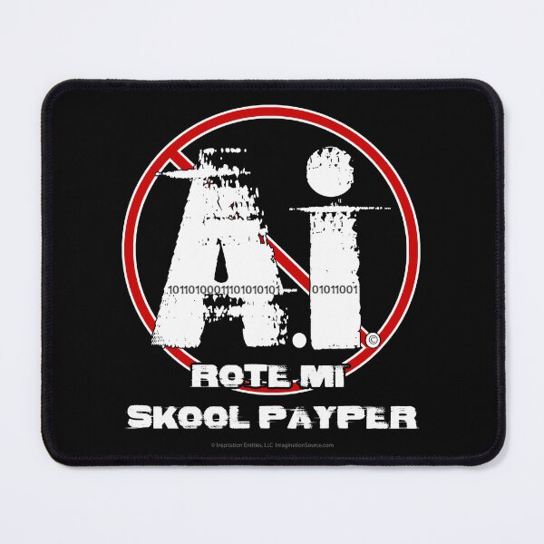 Item preview, Ai Rote Mi Skool Payper - For Dark Backgrounds designed and sold by The Imagination Source™.