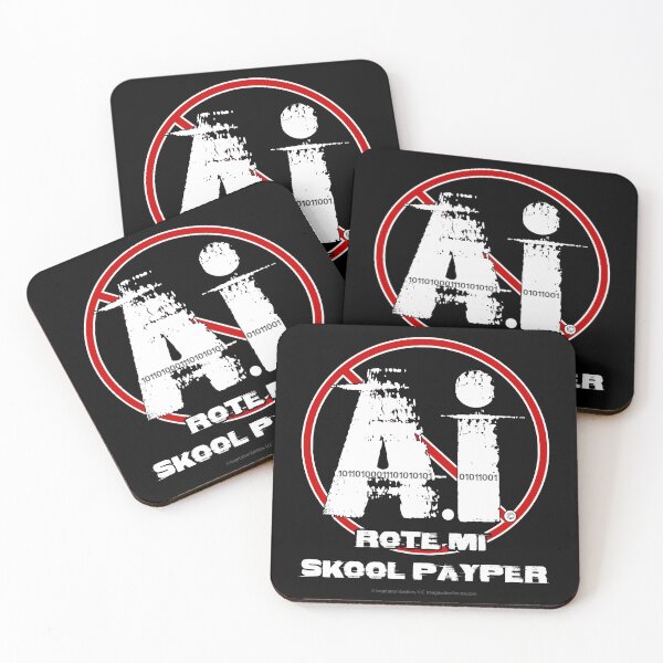Item preview, Ai Rote Mi Skool Payper  -  For Dark Backgrounds designed and sold by The Imagination Source™.
