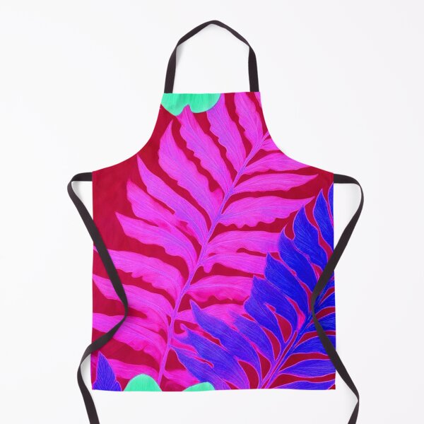 Item preview, Vibrant Reds - Tropical Fern Leaves Pattern Décor designed and sold by SassyArtistry.