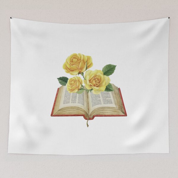 Item preview, Flowers Growing From Book | Three Yellow Beautiful Roses designed and sold by CircinusStore.