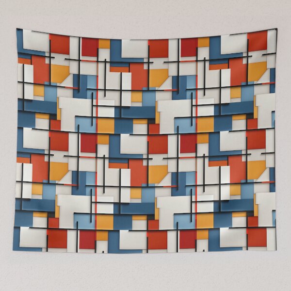 Item preview, Minimalist Geometry: Bold Lines and Dual-Tone Angles designed and sold by polonuim210.