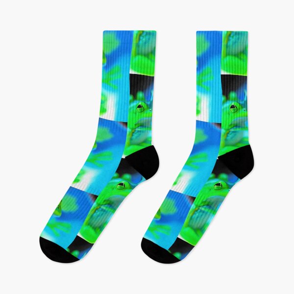 Item preview, Green & Blue Frog designed and sold by ArtByFrancis.