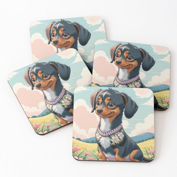 Item preview, Artwork of cute Dachshund puppy dog designed and sold by Tio-Tecun.