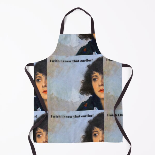 Item preview, I wish I knew that earlier! Too late! designed and sold by VintageArtByIda.