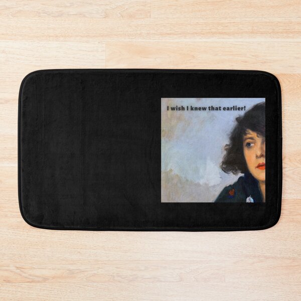 Item preview, I wish I knew that earlier! Too late! designed and sold by VintageArtByIda.